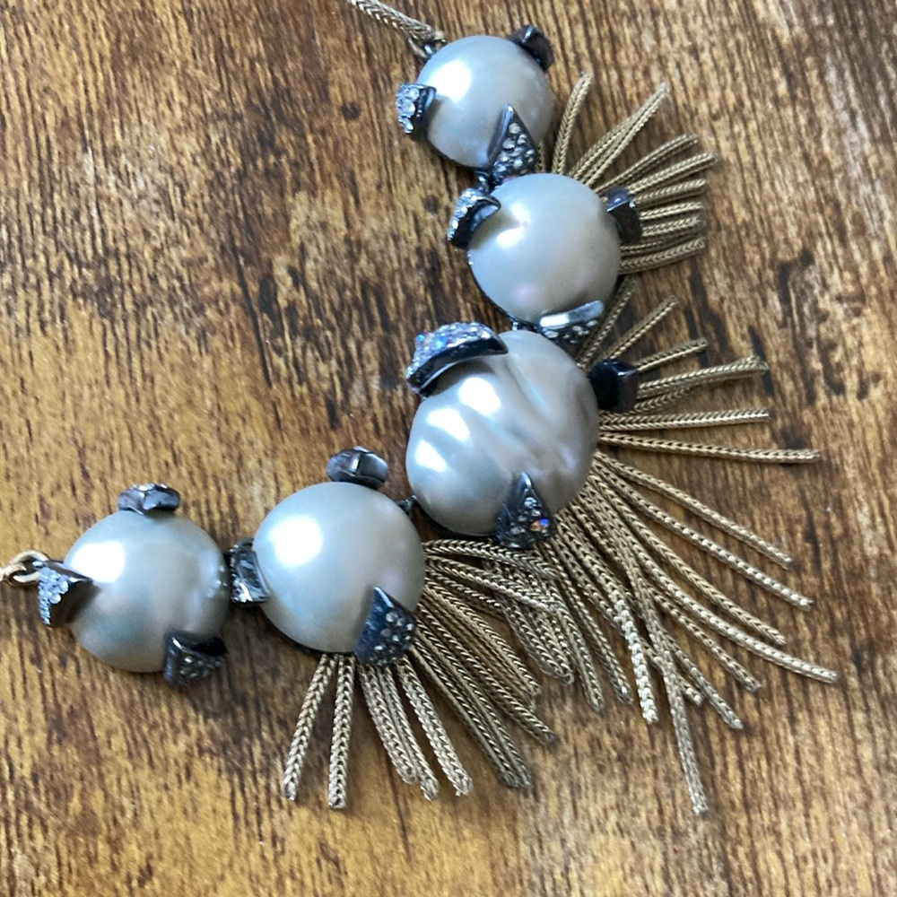 Lot of 2 Alexis Bittar necklaces.  All stones intact. Very good condition.